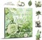 170 Pcs Spring Scrapbook Sticker & Paper Kit - 145 Waterproof PET Flower Decals & 25 Sheets Scenic Material Paper - Pre-Cut Floral Supplies for Bullet Journals, Collage, and DIY Crafts